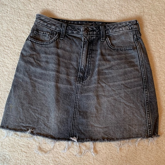 Abercrombie & Fitch Dresses & Skirts - ABERCROMBIE WASHED BLACK MINI DENIM SKIRT Abercrombie & Fitch Dresses & Skirts - ABERCROMBIE WASHED BLACK MINI DENIM SKIRT